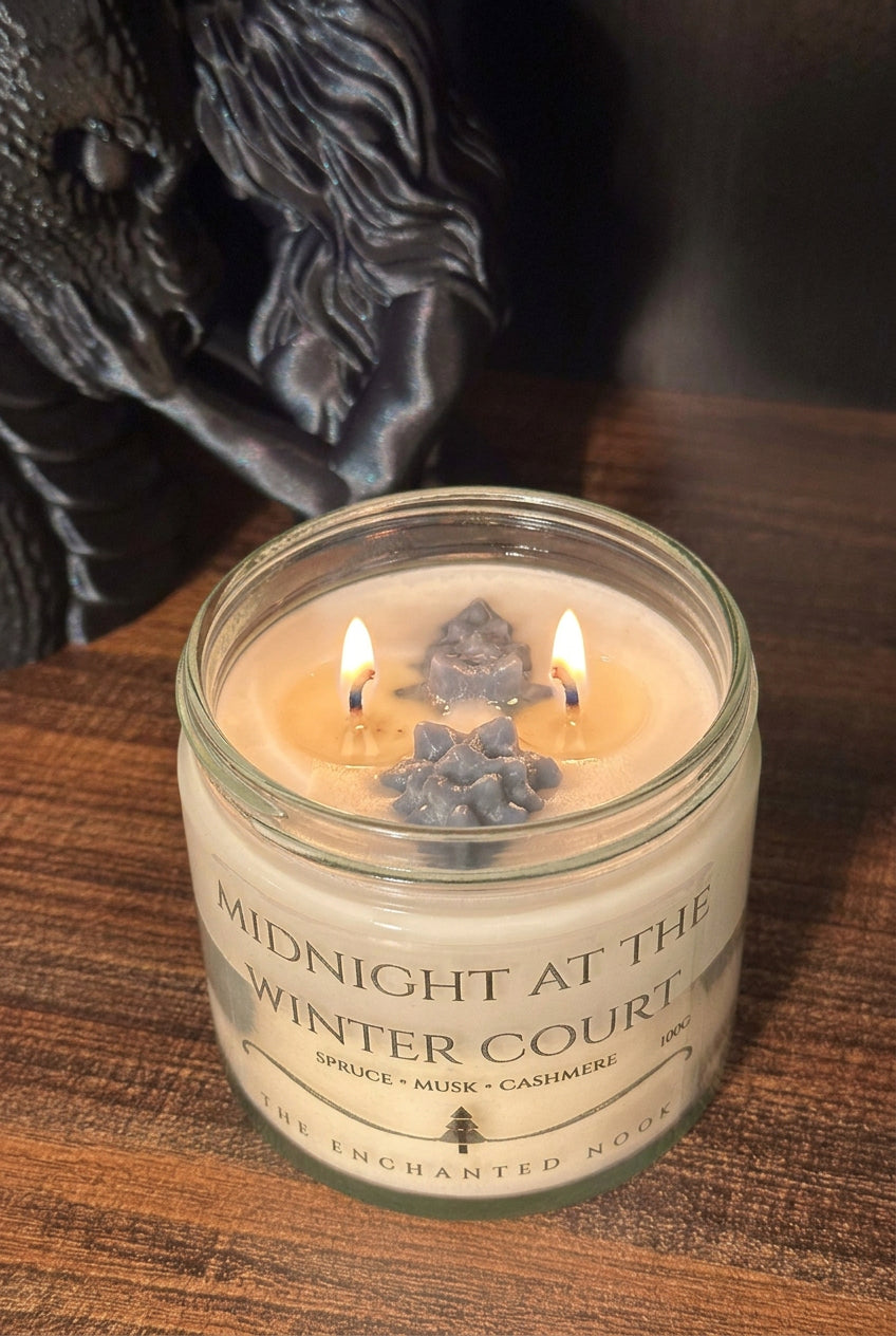 ‘Midnight at the Winter Court’ Large 2-Wick Jar Candle
