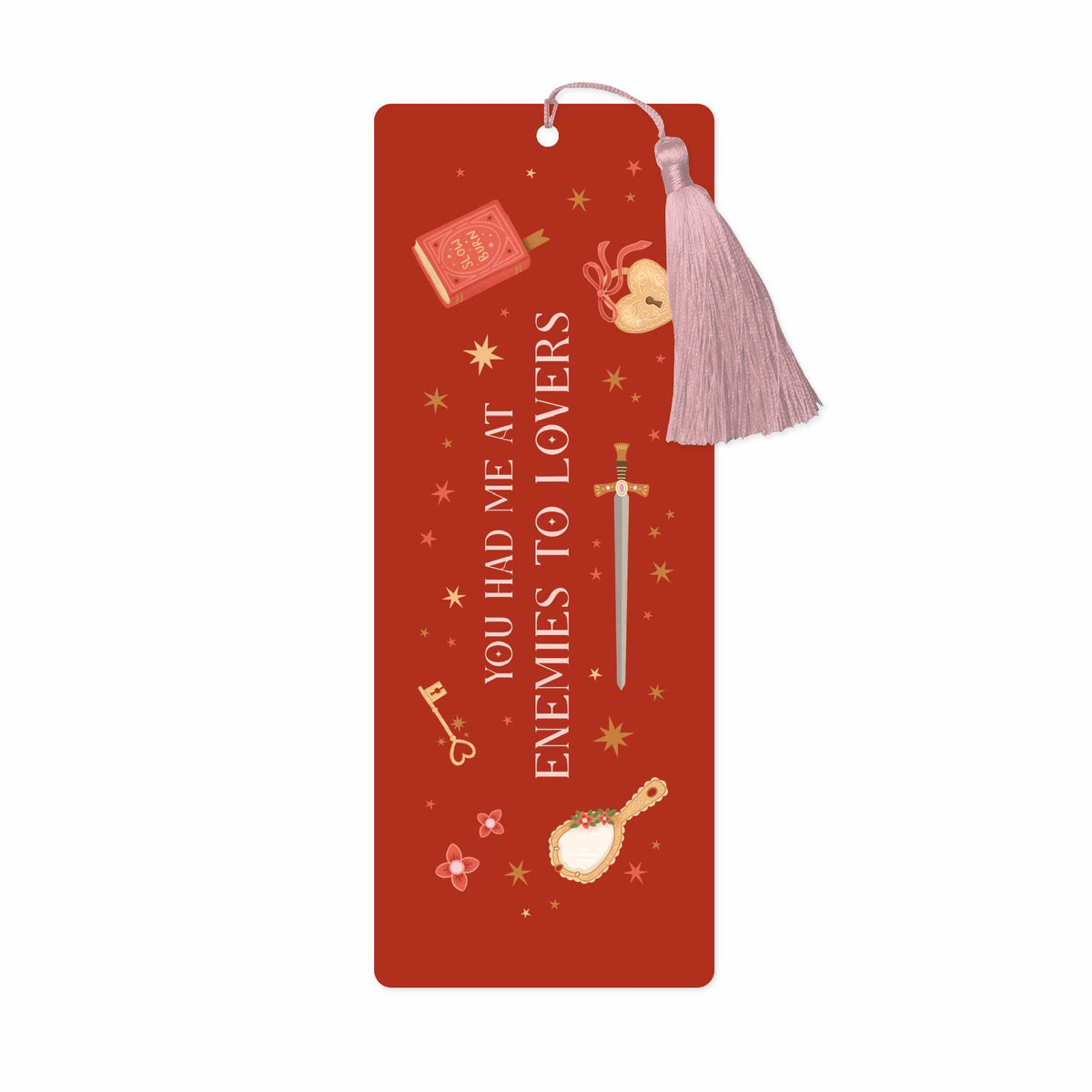 Enemies To Lovers Bookmark, Romantasy Bookmark with Tassel